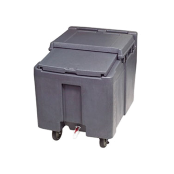 Insulated ice transport caddies for safe and efficient ice movement in back-of-house service areas.
