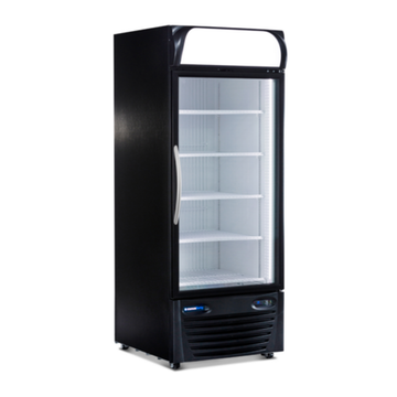 Premium commercial refrigerators for restaurants, featuring a glass door and spacious shelving.