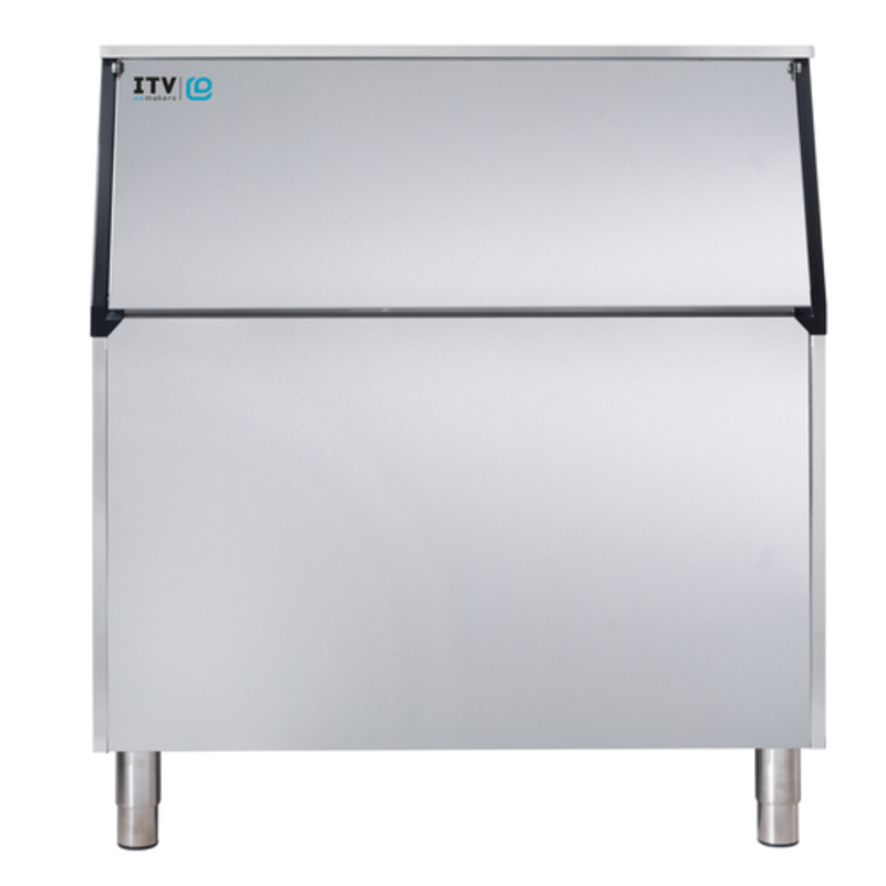 ITV S-750 Commercial Slope Front Ice Bin - 750 lb Storage