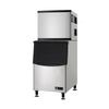EFI Versa Chill IM-500 air-cooled cube ice machine with 400 lb. bin for commercial use.