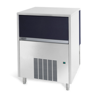 Brema GB1504AHC 368-lb Granular Flake Ice Machine for commercial use with 88-lb storage bin.