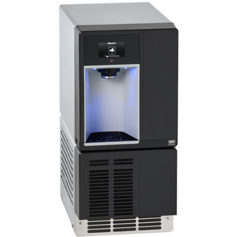 Follett Champion 7 Series 125-Lb Chewblet Undercounter Ice Dispenser for Chewblet nugget ice in breakroom.