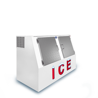 Leer L462LCSP outdoor ice merchandiser showcasing a low-profile design for bulk ice storage.