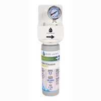Koolaire AR-20000-P Primary Water Filtration System for Ice Machines with pressure gauge and filter cartridge.