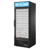 30-inch glass door ice merchandiser featuring a clear display of bagged ice for retail convenience.