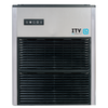 ITV high-volume flake ice machine front view with control panel and sleek design.