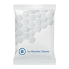 Brema ice machine descaler powder packaging front view with hexagonal design for effective cleaning.