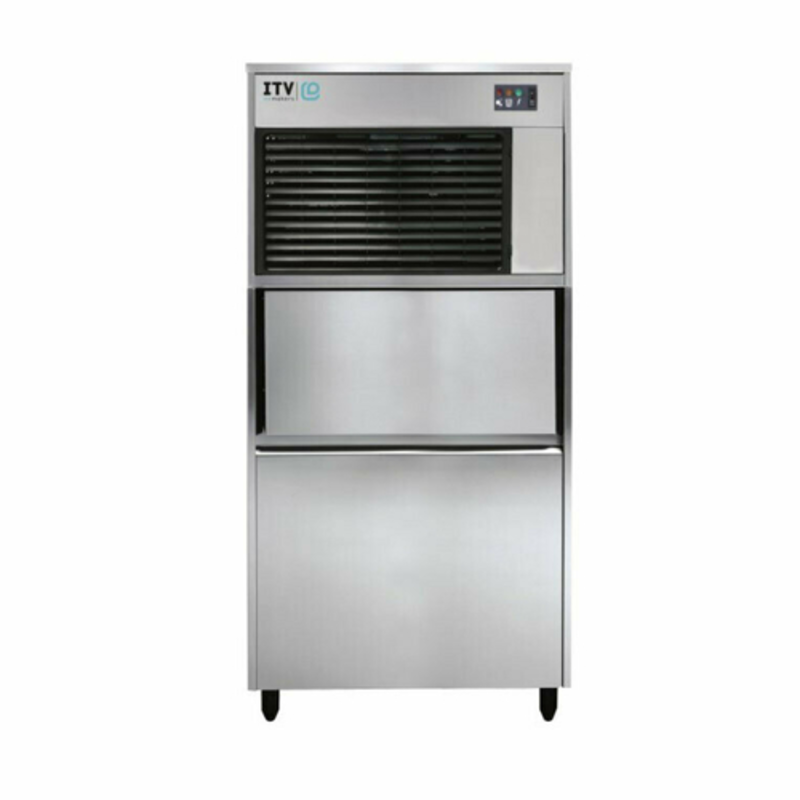 ITV Ice Makers IQ 300C Self-Contained Flake Ice Machine with 132 lb Bin