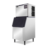 EFI IM-700 Commercial Ice Maker and Bin Combo with stainless steel finish and integrated storage.