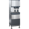 Follett Symphony Plus 50FB414A-S Freestanding Chewblet Ice & Water Dispenser with stainless steel design.