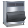Manitowoc F1300 large 48-inch upright ice storage bin, ideal for commercial ice needs with 994-lb capacity.