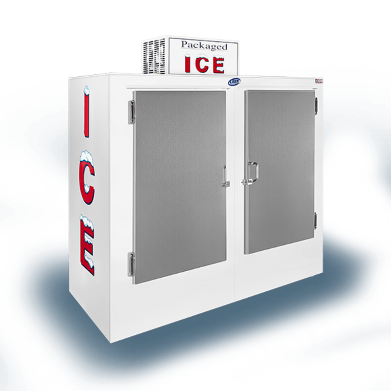 Leer L064UCSP 64-Inch Solid Door Outdoor Ice Merchandiser - 65 Cu. Ft.