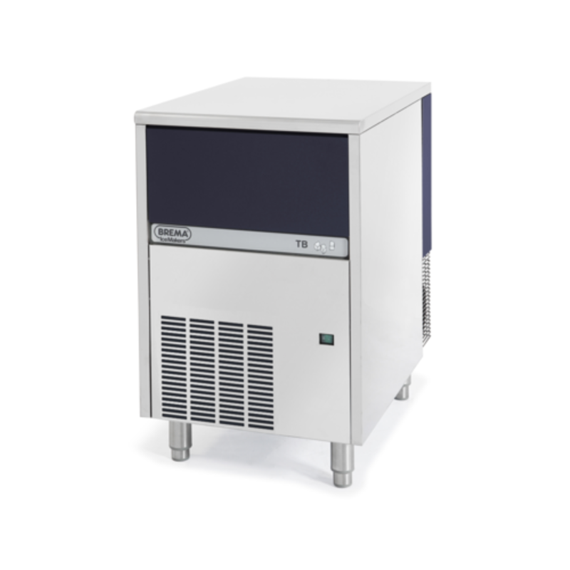 Brema TB852AHC Air-Cooled Pebble Ice Machine for bars with 44 lb bin producing 216 lb/day of nugget-style ice.