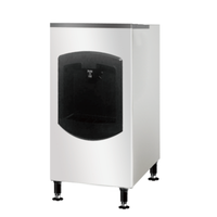 Resolute IDB130 stainless steel ice dispenser bin designed for commercial use with 130-pound capacity.