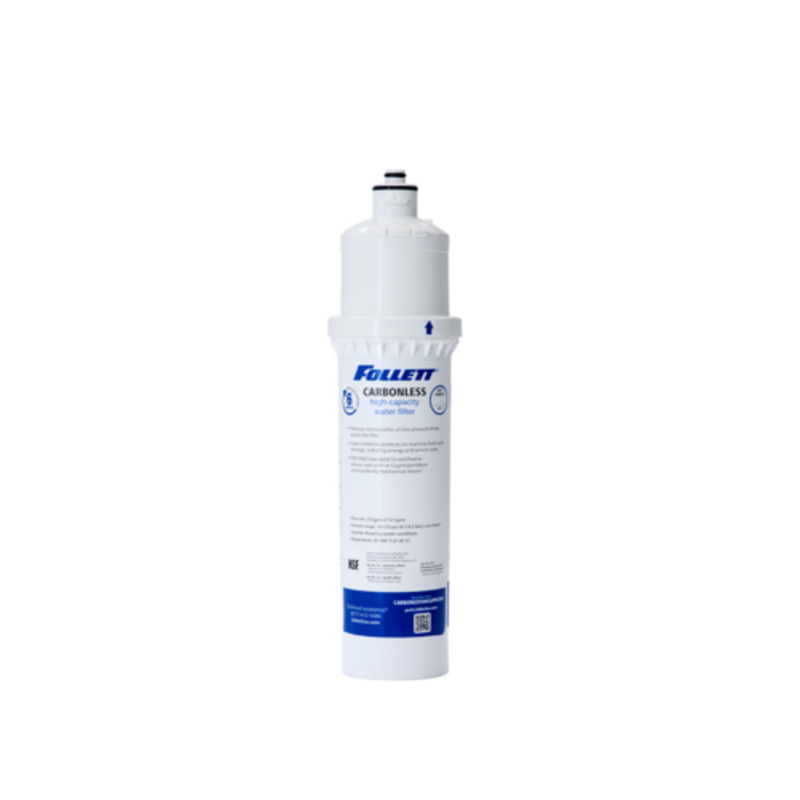 Follett CARBONLESS high-capacity water filter cartridge for commercial ice machines.