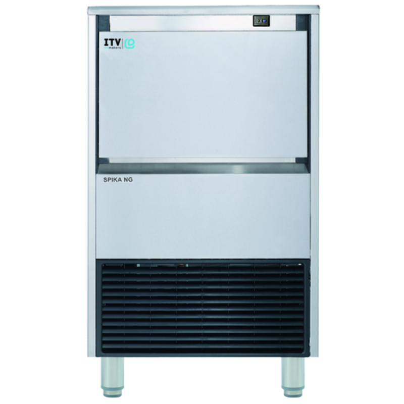 ITV SPIKA NG 130 134-lb Undercounter Cube Ice Machine with Bin
