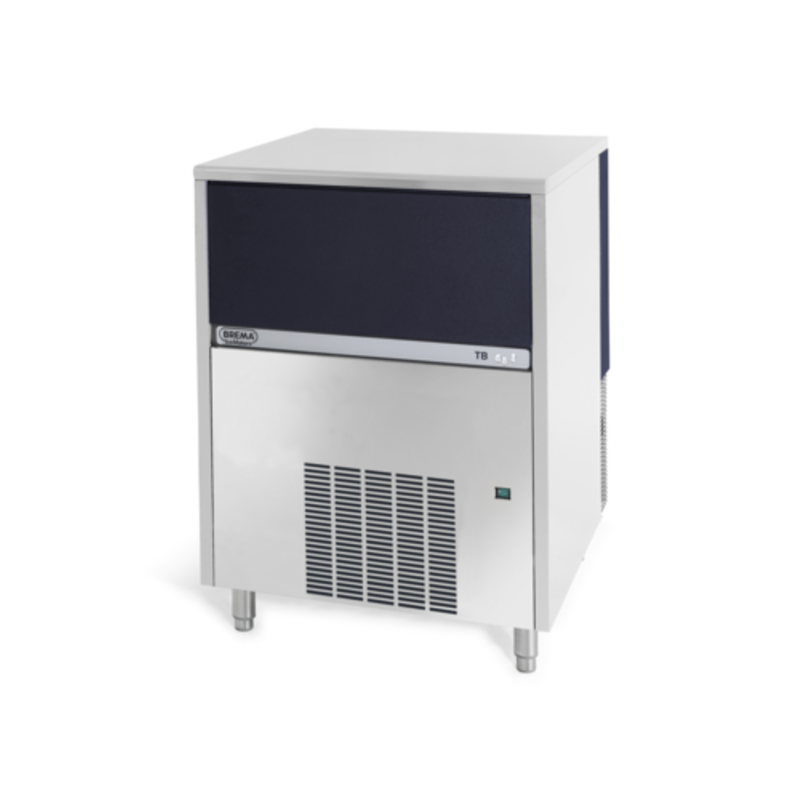 Brema TB1404AHC 333-lb Commercial Pebble Ice Machine with 88-lb storage bin.