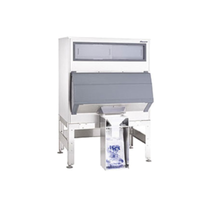 Follett DEV1325SG-60-BG commercial ice management shuttle system with bagger kit for efficient ice dispensing.