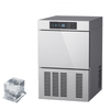 Compact undercounter ice machine with a CUBE ice and digital controls, ideal for cafes and restaurants.
