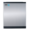 ITV SPIKA MS 400-22 modular dice ice machine front view with stainless steel finish.