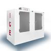 Leer TD155UASP high-capacity outdoor ice merchandiser with solid doors for exterior retail ice storage.