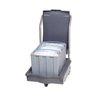 Follett 00112771 SmartCART 75 Polyethylene Mobile Ice Caddy with Totes for easy ice transport.