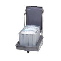 Follett 00112771 SmartCART 75 Polyethylene Mobile Ice Caddy with Totes for easy ice transport.